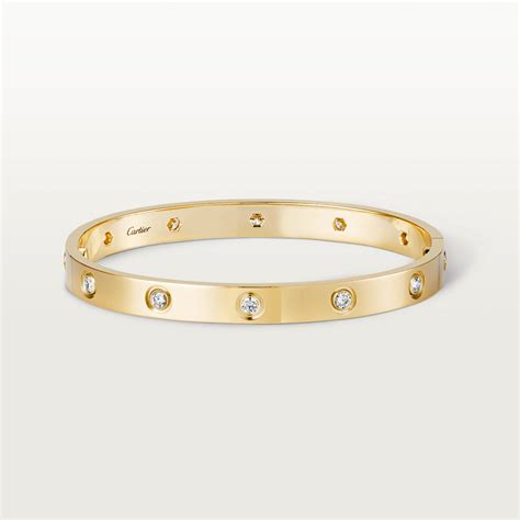 10 diamond cartier love bracelet.